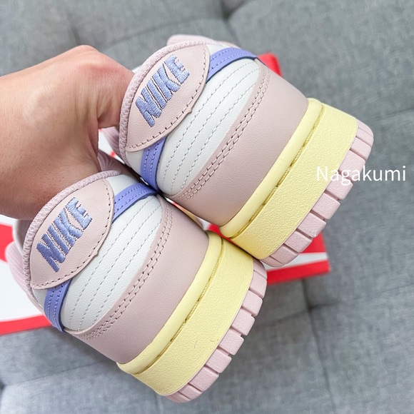🐰 Nike dunk low white pastel pink shoes (big kids) - Picture 4 of 4